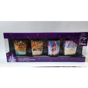 Disney Parks Exclusive Joey Chou Castle Collection 4 Candle Set Attractions